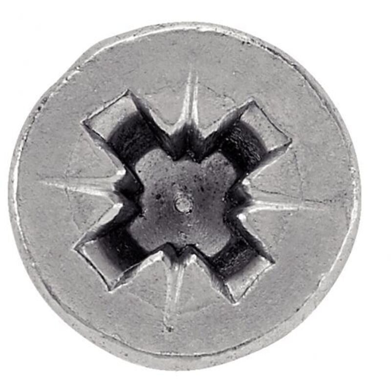 Lot De 10 Vis à Aggloméré Acton Tête Fraisée PZ Inox A2 5x35 Mm - Neuf Emballé