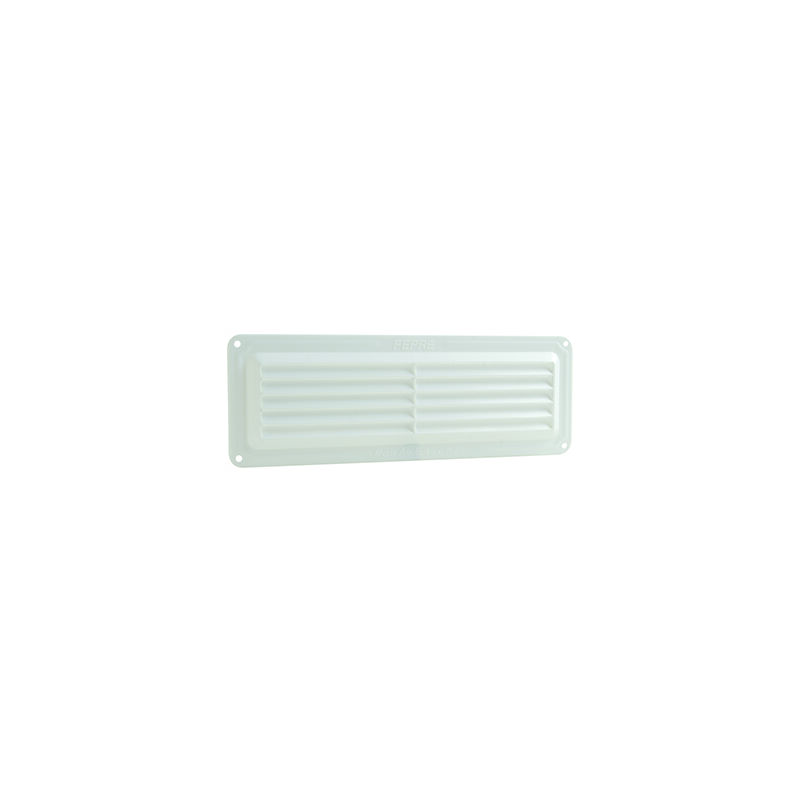 Grille en applique à visser ABS blanc Réglable 280x107