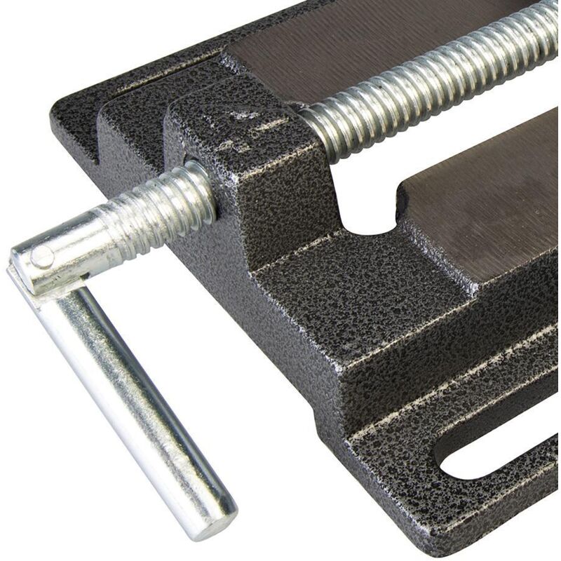 Étau D'atelier Ancien Pour Perceuse - En Aluminium (pas En Fonte), Occasion, état Opérationnel