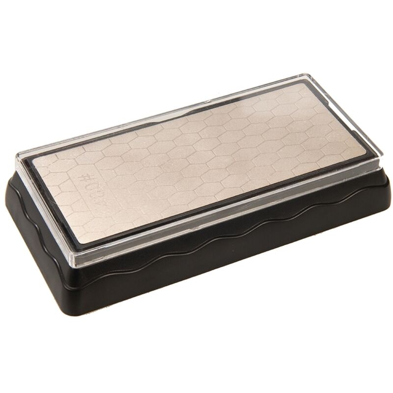 Pierre à Aiguiser Diamant Double Face Volumoon 400/1000 Grit – Base Antidérapante, Pour Couteaux, Ciseaux, Outils Cuisine