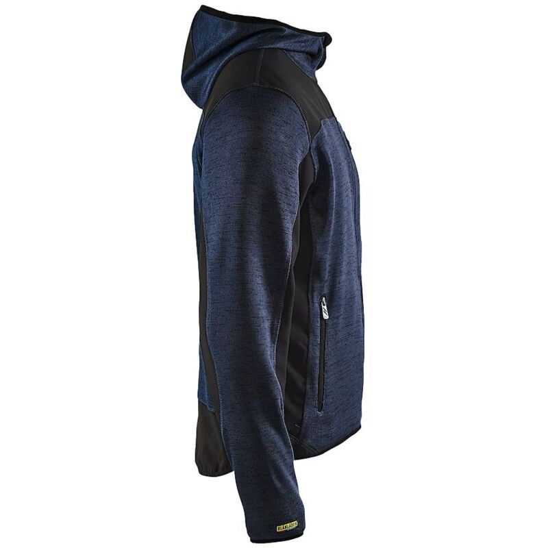 Blaklader Veste Tricotée à Capuche 8699 Marine Foncé/Noir - Taille XL - Confort Et Chaleur