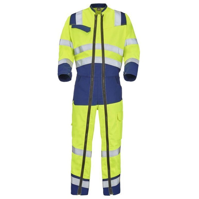 Cepovett - Combinaison avec 2 Zip Fluo Safe XP XS - Jaune/Gris