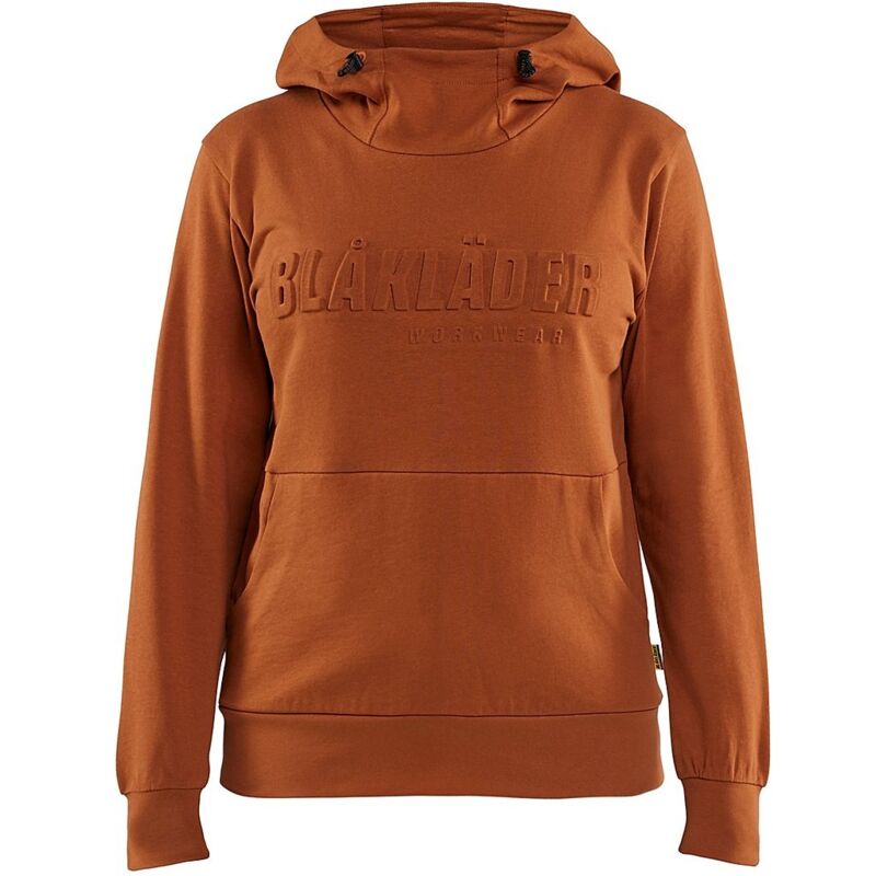 Sweat à Capuche Homme DOOR74 Marron XL - Coton Bio - Imprimé Graphique