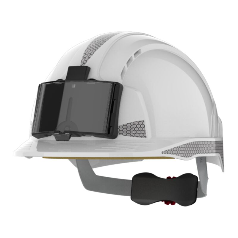 JSP Casque De Sécurité EVOLite CR2 – Crémaillère Ventilé, Porte-Badge, Gris Bleu, Protection EPI