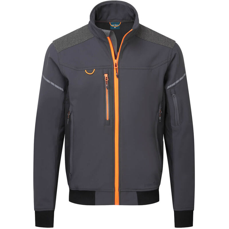 Ev4 softshell bomber jacket (3l) - taille l - gris métal tall