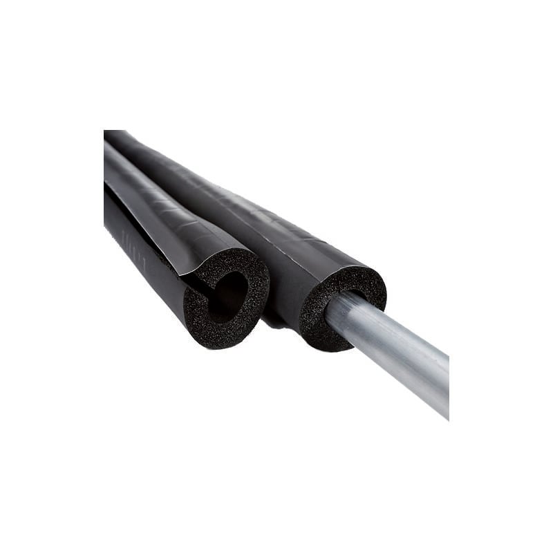 Gaine isolante fendue à recouvrement adhésif - ep 13mm - Long 2ml Ø15