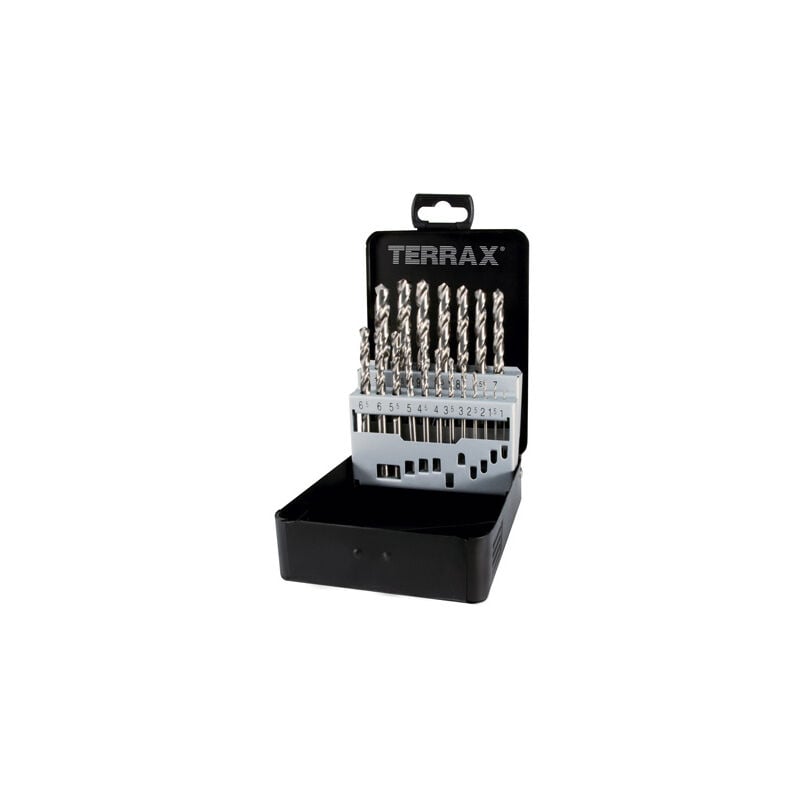 Coffret 19 forets HSS taillé meulé Ø1 à 10 mm