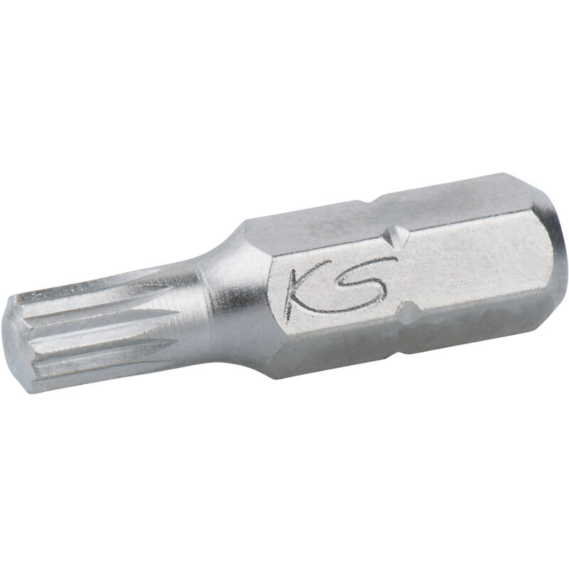 KS Tools Embout Visseuse TORX T50 Longueur 30 Mm - Acier Nickelé 6 Pans 10 Mm