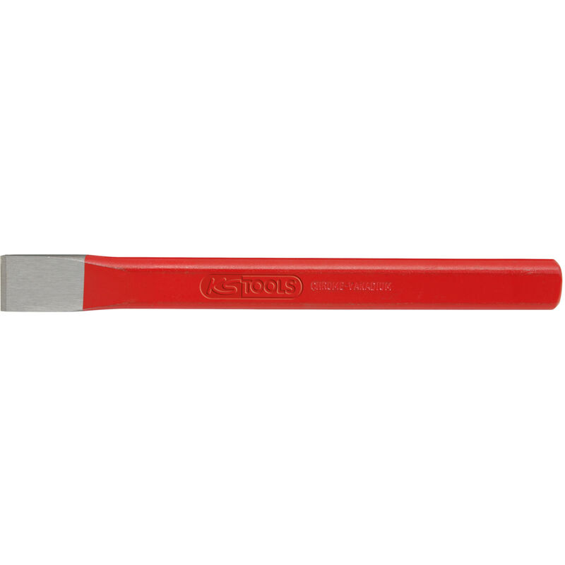 KS Tools Burin Méplat Réaffûtable 25 Mm – Profil Constant 200 Mm Chromé-Molybdène