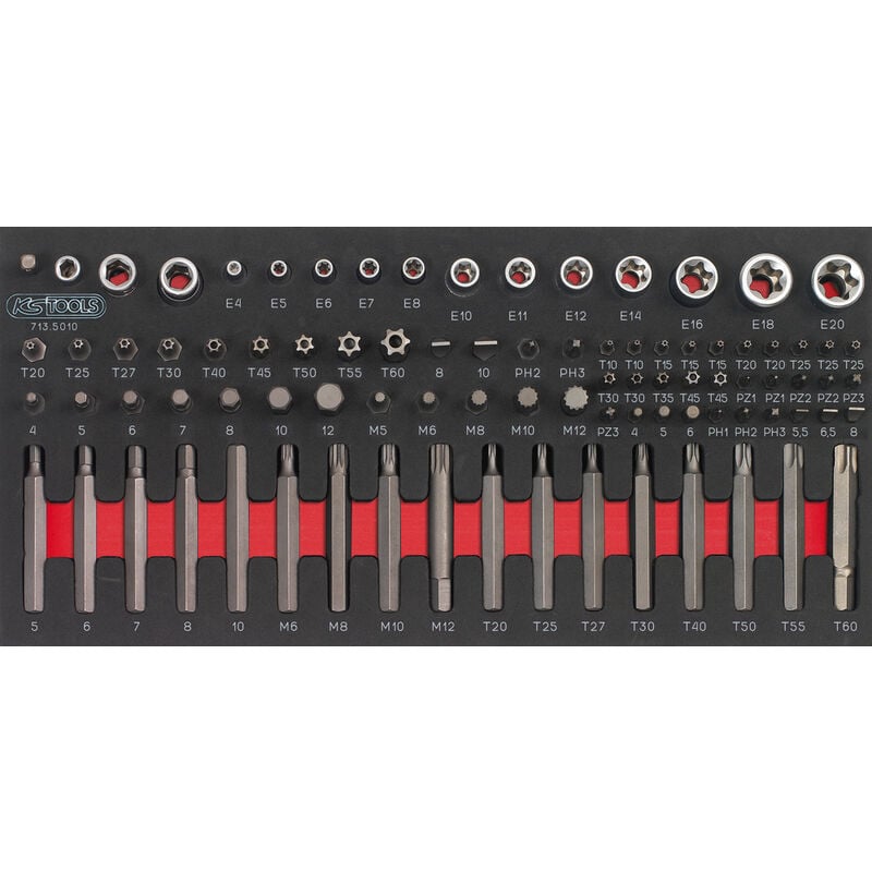 Module d'embouts de vissage et douilles TORX®, 88 pièces