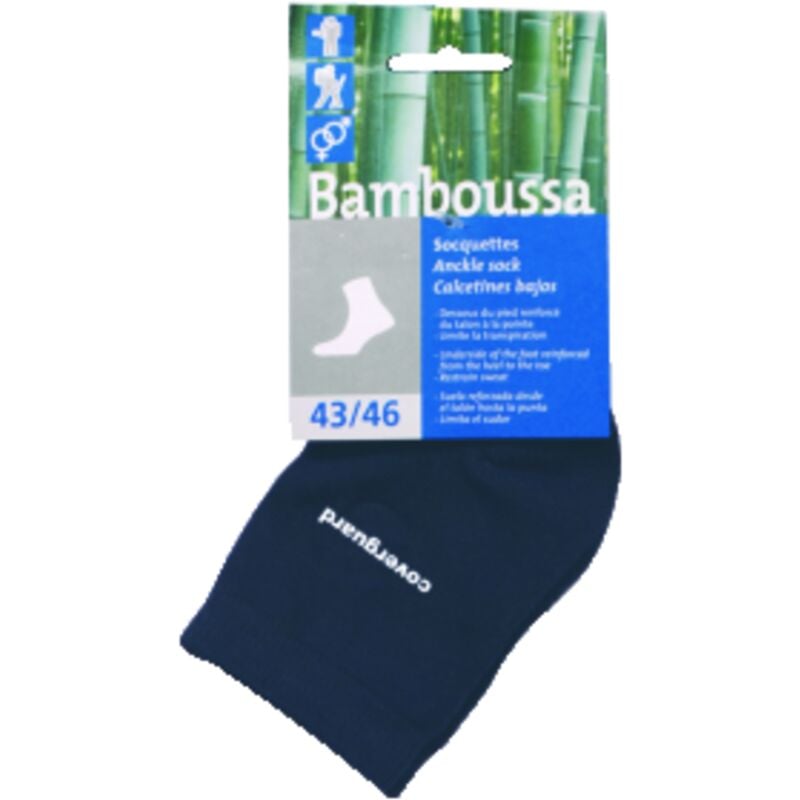 Lot de 12) Chaussettes de sécurité anti-odeurs BAMBOU - Noir 43-46