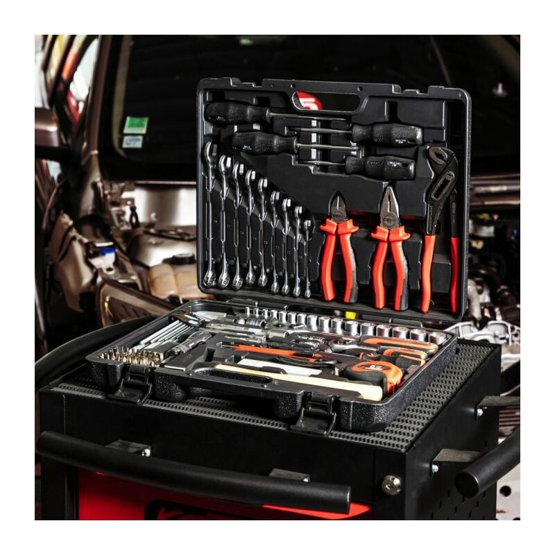 Coffret d'outillage généraliste 1/4 et 1/2, 103 pièces KS TOOLS