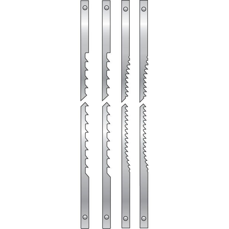 PD Tools - Lot De 18 Lames Pour Scie à Chantourner | 3 Dentures Différentes | Coupe Précise Bois & Plastique