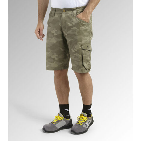 Bermuda de travail camouflage POLY - Aluminium XL - FR (46/48)