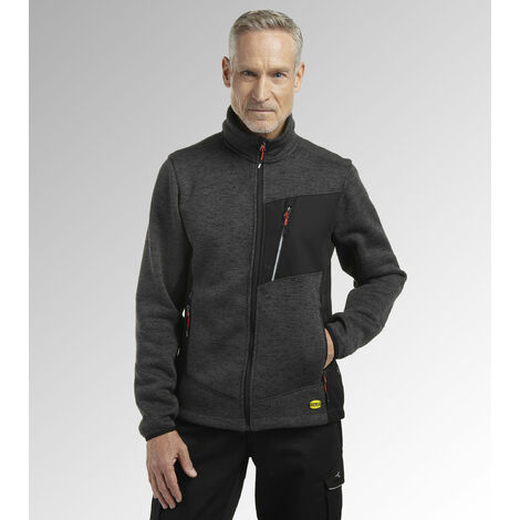 Veste de travail zippée KNITTED CHICAGO - Gris Asphalte S