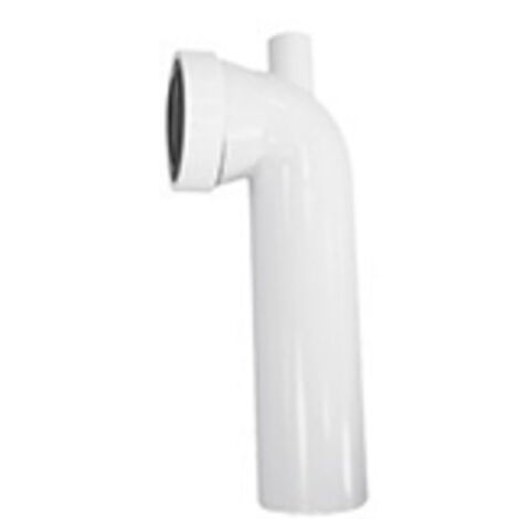 PIPE WC RIGIDE COUDEE SORTIE CUV. RAC M A COLLER PIQUAGE F D40 350mm (1/2)