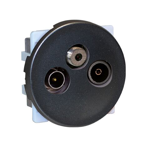 🔌 Multiprise Complète Meljac Bronze – 2PC+T + 2 RJ45 + TV FM SAT + Fibre Optique. Neuve, Sous Emballage.