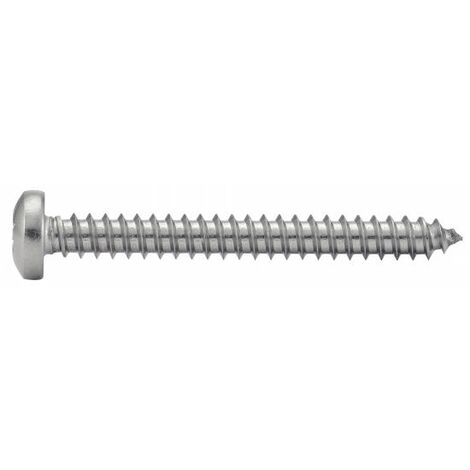 Vis à tole tête cylindrique large pozidrive - Inox A2 3,5x22 mm - Boîte de 200