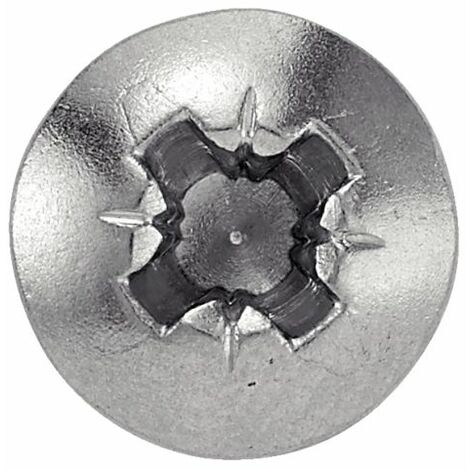 Vis à tole tête cylindrique large pozidrive - Inox A2 3,5x22 mm - Boîte de 200