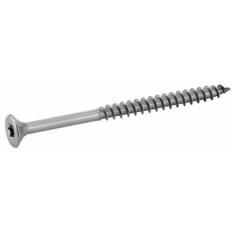 Vis à bois à agglomere tête fraisée six lobes - Filetage partiel - Inox A2 3x25/17 mm - Boîte de 200