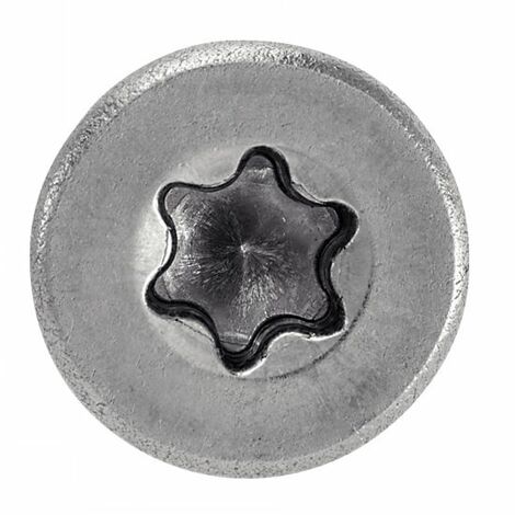 Vis à bois à agglomere tête fraisée six lobes - Filetage partiel - Inox A2 3x25/17 mm - Boîte de 200