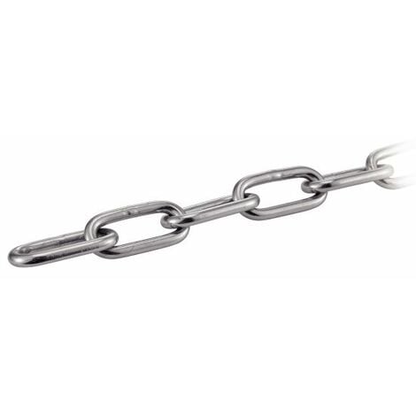 Chaine à maillons longs - Inox A4 Bobine d2mm x L50m