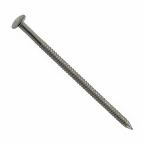 Pointe annelée - Tête bombée - Inox A2 2,7x70 mm - Boîte de 300