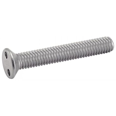 Vis à métaux tête fraisée inviolable -Snake Eyes - Inox A2 4x10 mm - Boîte de 100