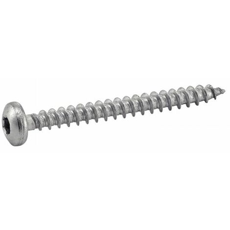 Vis à bois agglomere tête cylindrique six lobes - Inox A2 4x16 mm - Boîte de 200 (1/3)