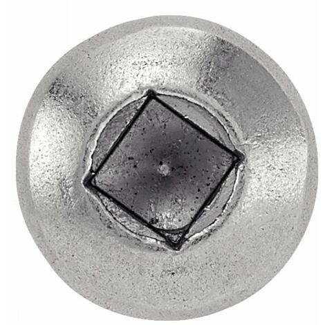 Vis à tole tête cylindrique empreinte carrée - Inox A2 3,9x13 mm - Boîte de 200