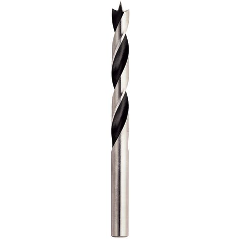 Foret bois 3 pointes attach. Cylindrique - 915 Ø 6 Long. Utile 53 Long. totale 93