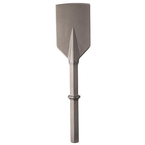 Pelle hexagonal 28 mm avec collerette - 373HL Larg. 125 Long. Totale 510 (1/2)