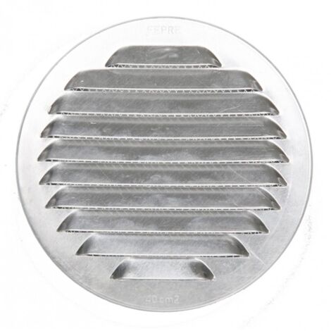 Centrale Brico – Grille d'aération aluminium 11 cm – Moustiquaire intégrée – Pour intérieur et extérieur – Circulation d'air efficace – Installation encastrée