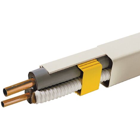 Axelair – Goulotte blanche 60x45mm – Longueur 2m – Pour câblage électrique en intérieur – Fixation facile sur tous supports