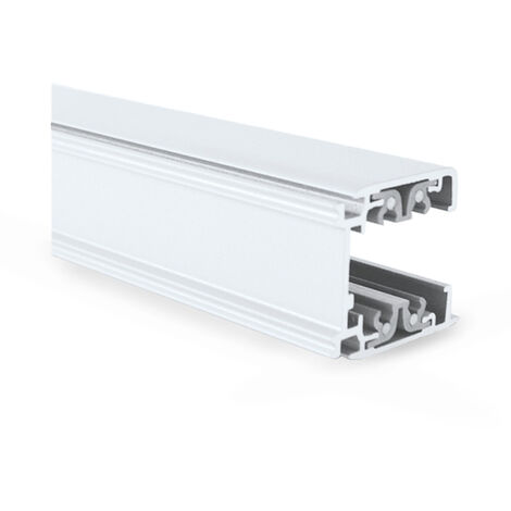 Rail Triphase Double Sens pour Spots LED AC220/240V IP20 Noir 1 m