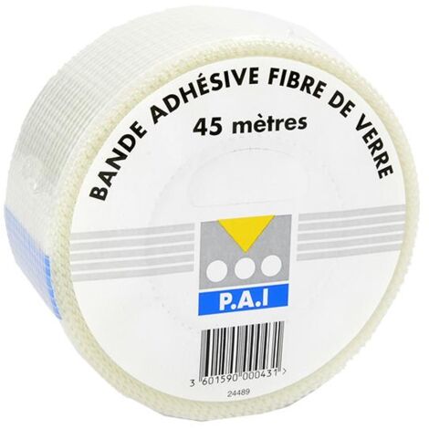 Bande à joint placo adhésive en fibre de verre 50ml x 100mm