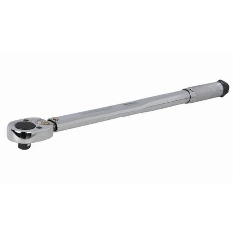 Silverline – Clé dynamométrique 1/2' 28-210 Nm – Acier chrome-vanadium – Précision +/- 4% – Poignée moletée – Coffret de rangement inclus