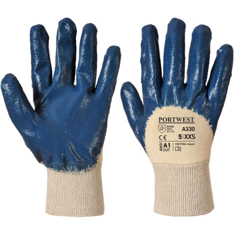 Nitrile Dos Aéré Poignet Tricot - Xl - Marine - Portwest