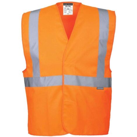 Gilet à bandes et à bretelles Hi-Vis Orange L/XL (1/2)