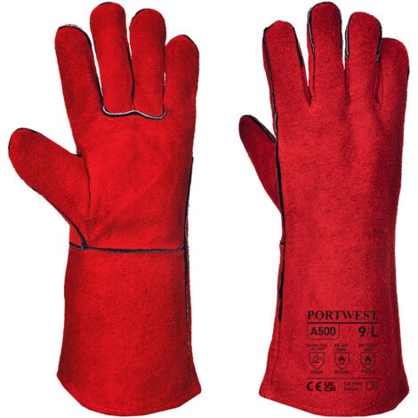 Gants Soudeur Rouge 3XL - Taille 12