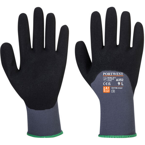 Gants DermiFlex Ultra Gris/Noir XL - Taille 10 (1/2)