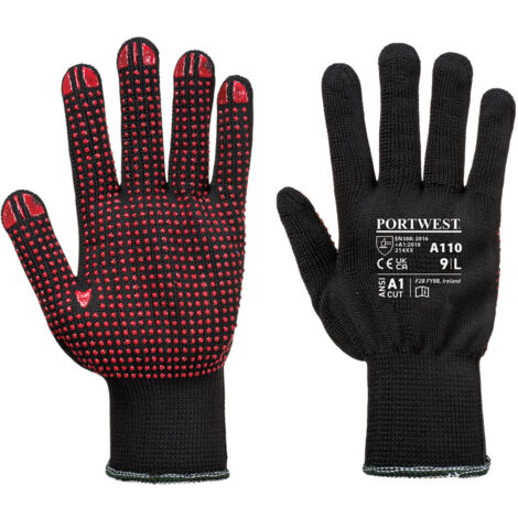 Gant Polka Picots Pvc Couleur : Noir Taille Xs - Portwest