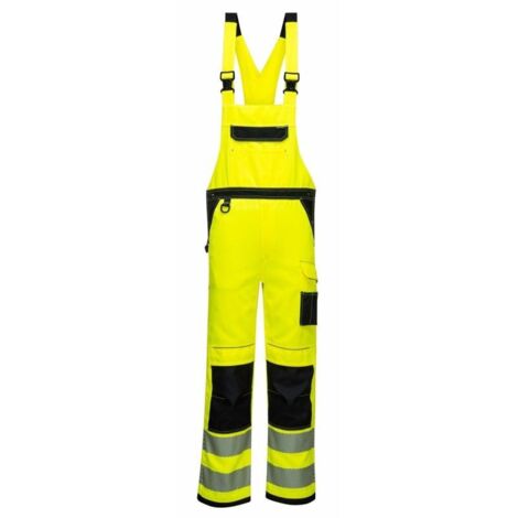 Portwest Cotte à Bretelles Haute Visibilité Hivis - Étanche Et Respirante - EN ISO 20471
