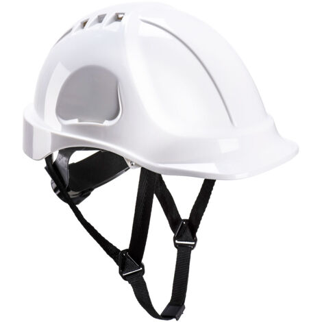 Portwest – Casque de sécurité ventilé EN397 – ABS – Jugulaire 4 points – Harnais textile 6 points – Taille réglable 56-63 cm (1/3)