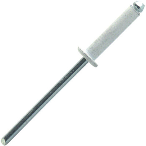 250 rivets aveugles alu/acier blanc TP, D. 4.8 x 12 mm - AWD4812 - Scell-it