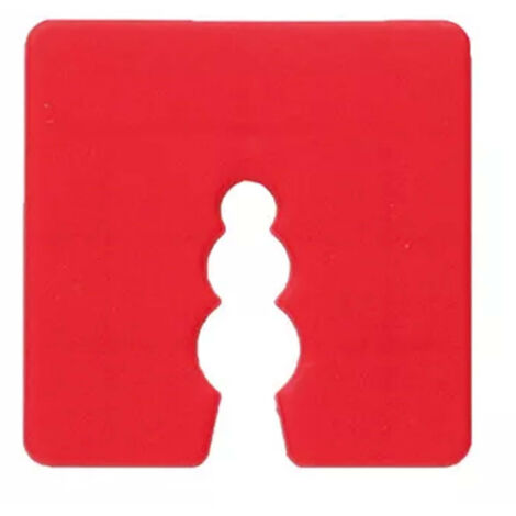 Scell-It – Lot de 50 cales plastiques rouges pour fixation isolant – Dimensions 50x50mm – Utilisation avec vis D.4,5mm – Empreinte HEX5