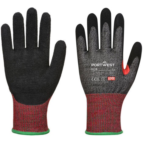 Gants CS anti coupure F Mousse Nitrile F13 Noir S - Taille 7 (1/2)