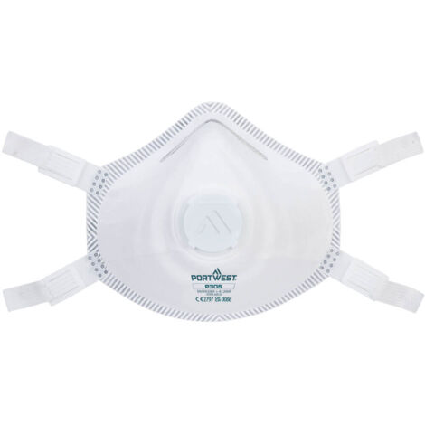 Boite de 5 masques respiratoires FFP3 haut de gamme Blanc (1/2)