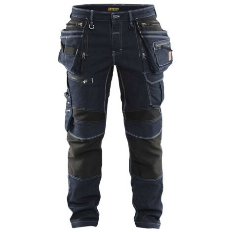 Pantalon de travail X1900 artisan stretch 2D 1990 - Marine/Noir 2XL - FR(52) - SE(C58) - Longues