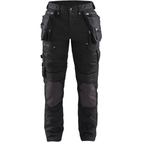 Renfort thermocollant en Kevlar noir – Protection genoux – Durable pour vêtements de travail – Compatible avec genouillères Blåkläder